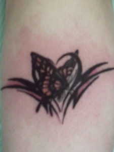 butterfly and tribal
