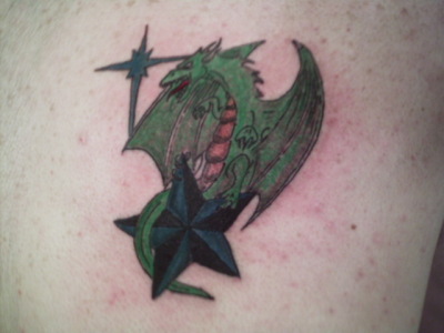 dragon and stars